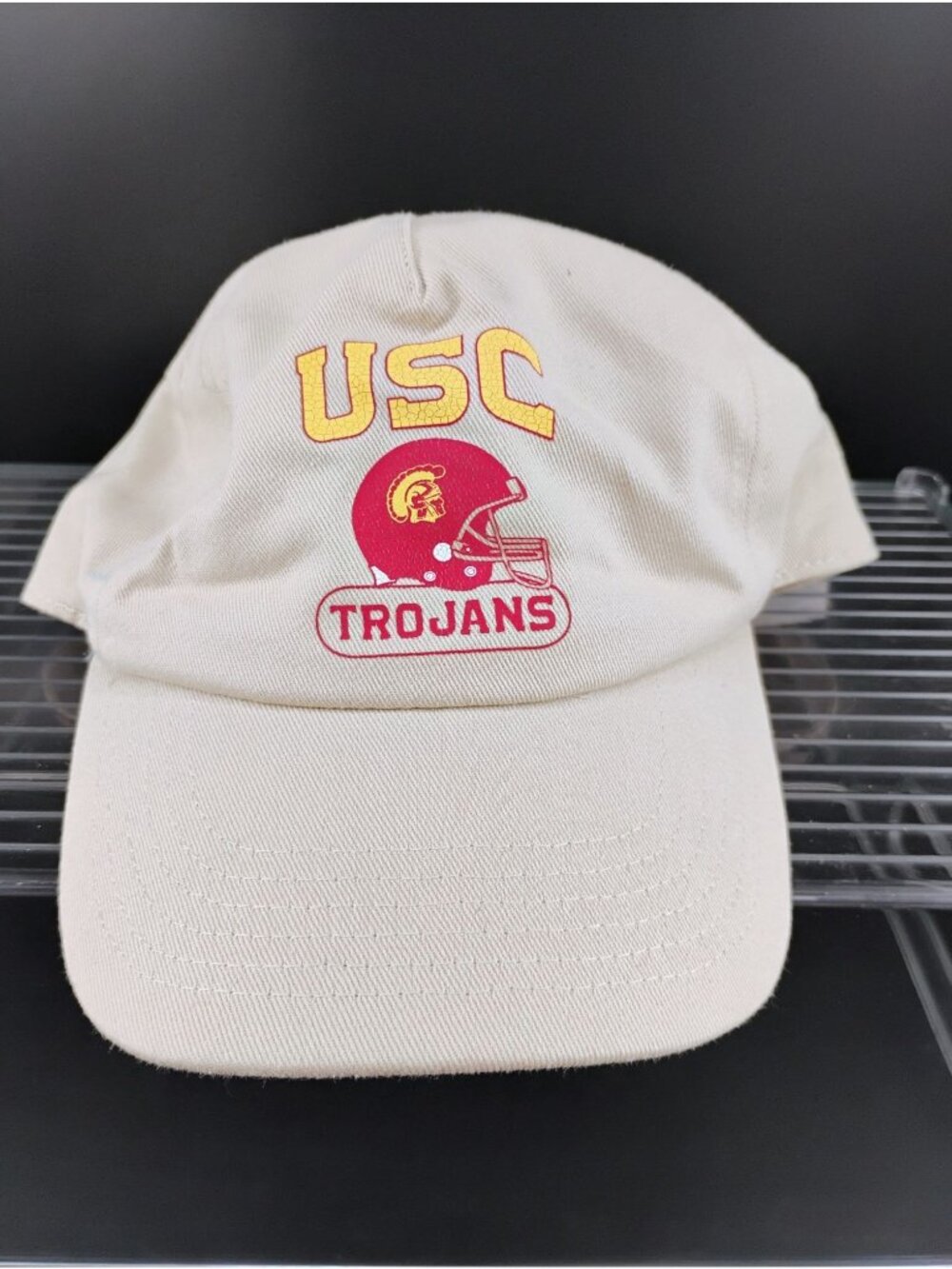 USC Trojans Boys Adjustable Snapback Hat Beige Embroidered Cap